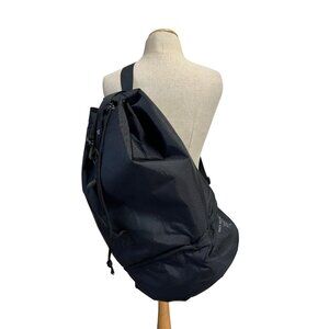 Mack Weldon Black Durable Nylon Sling Backpack With Adjustable Strap